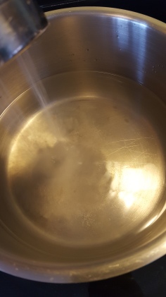 Salt water and boil